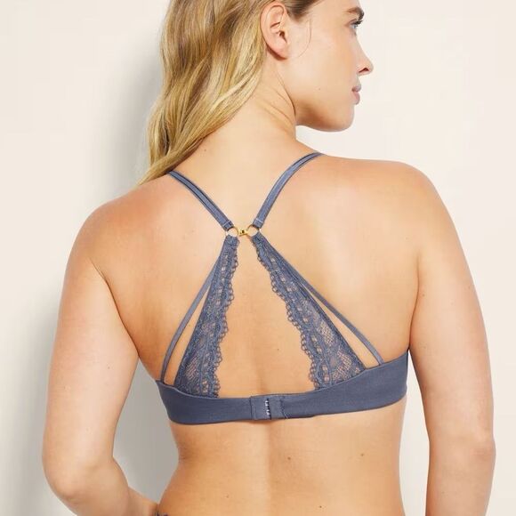 Soma | EMBRACEABLE Perfect Coverage Convertible Bra Lace Back Earl Grey | 38DD - Picture 5 of 7